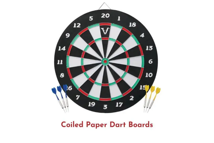 Coiled Paper Dart Boards