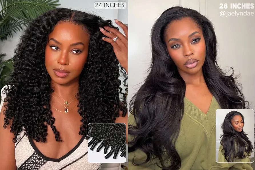 Wavymy Hair ~ Exploring Curl Patterns in Burmese Curly Wigs and Human Hair Half Wigs